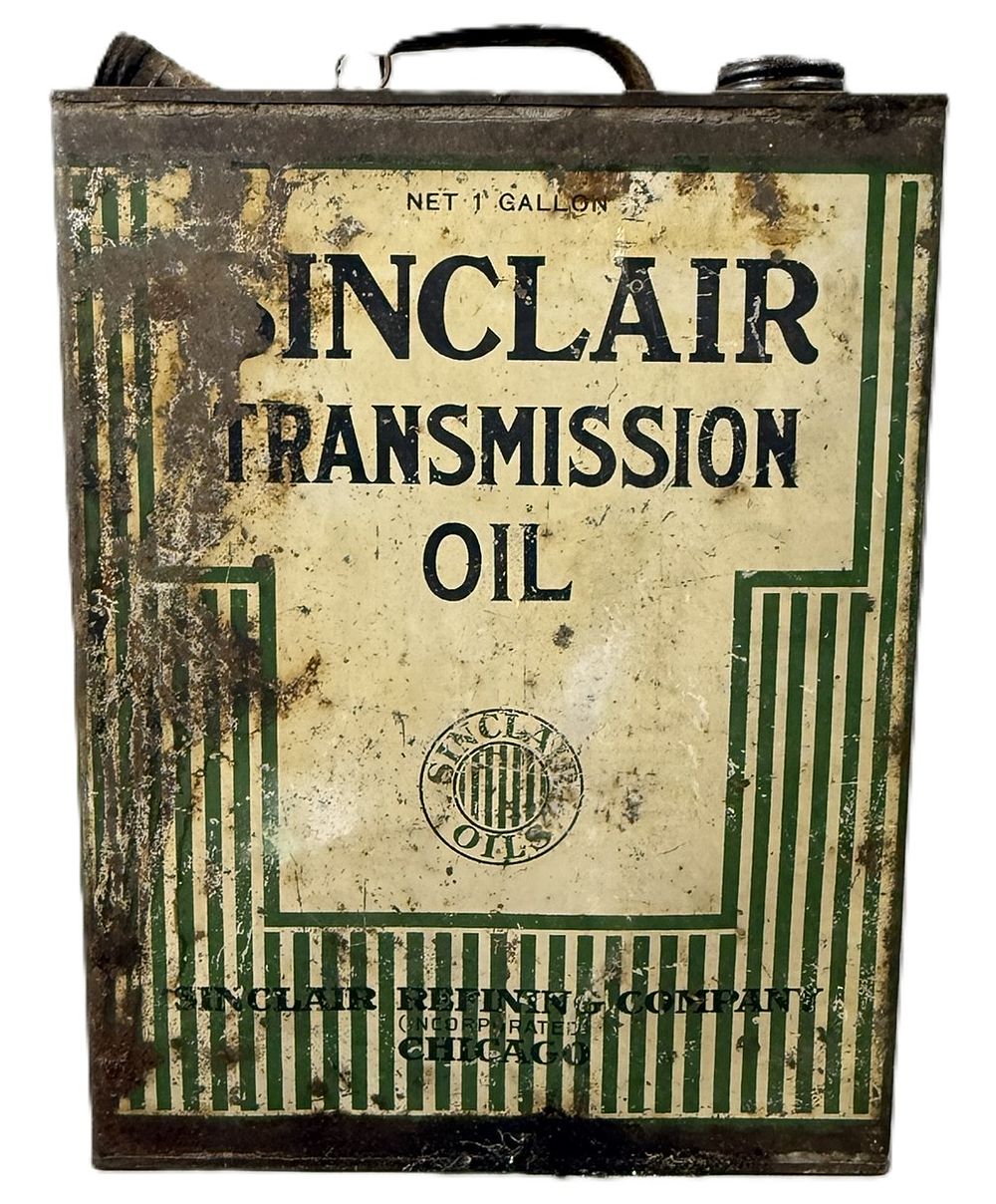 Lot 248: Sinclair Transmission Oil Slim 1 Gallon Chicago Refining Can