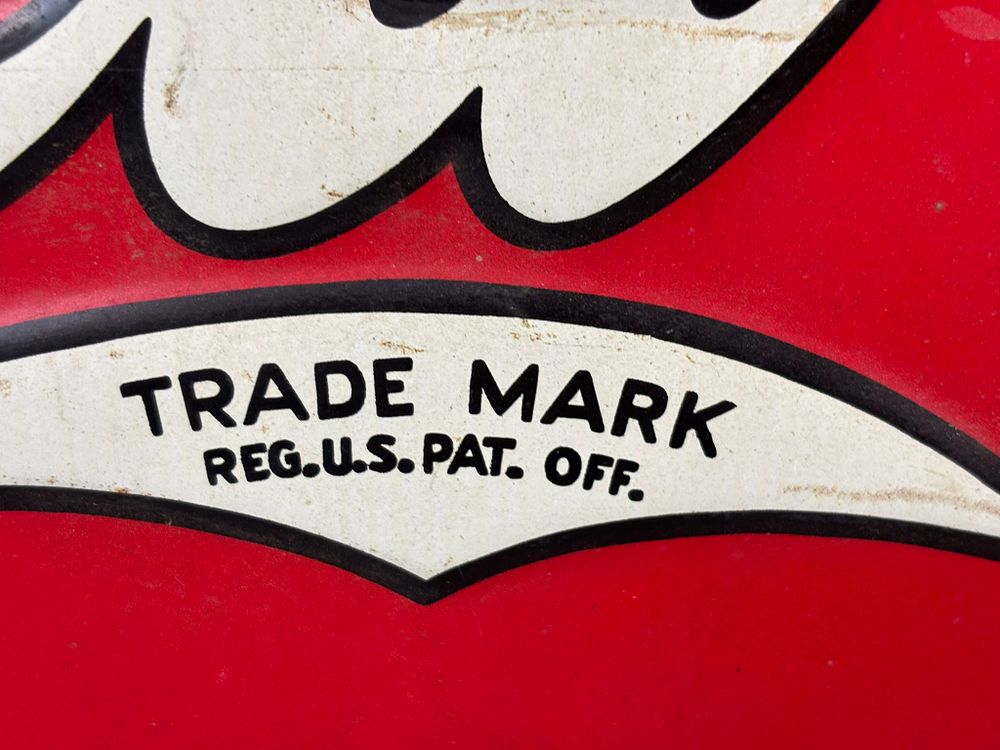Lot 310: Ice Cold Coca Cola Sold Here SST Tin Embossed 1935 Dated Sign