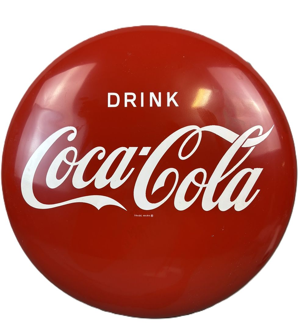 Lot 350: Drink Coca Cola 24" SSP Porcelain Advertising Soda Sign