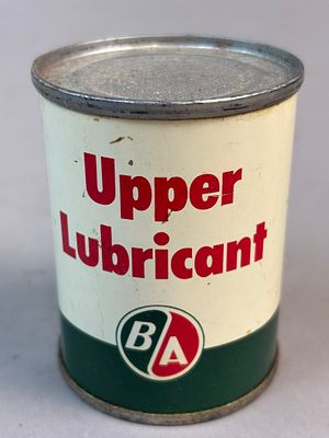 B/A Upper Lubricant 4oz 1950s Full Metal Can. See all photos for a better idea on condition. All 