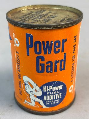 Power Gard Hi Power 4oz Full Can w/ Strong Man Graphics. See all photos for a better idea on 