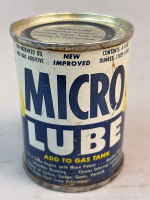 Mico Lube Full Gas Tank Additive 4oz Metal Can. See all photos for a better idea on condition. 