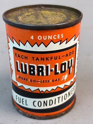 Lubri-Loy Full Fuel Conditioner 4oz Metal 50s Can. See all photos for a better idea on 