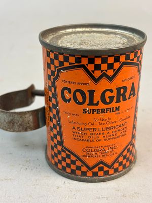 Colgra Superfilm 5oz Milwaukee Wisc Full Metal Can. See all photos for a better idea on 