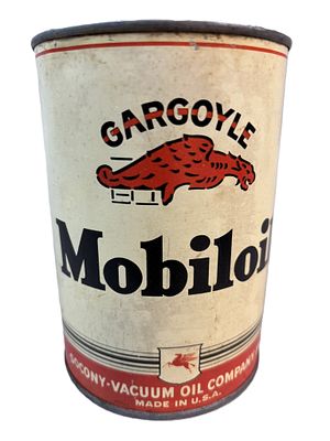 Gargoyle Mobiloil Socony Vacuum Oil Arctic Quart Can. See all photos for a better idea on 