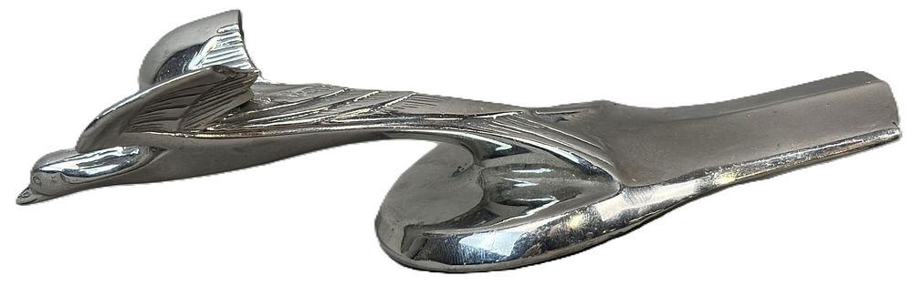 Lot 160: Antique 1920s Original Flying Bird Radiator Cap Hood Ornament Mascot