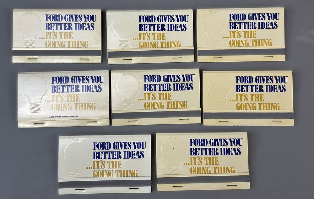 Lot 173: Lot 8 Ford Gives You Better Ideas NOS 70s Matchbooks