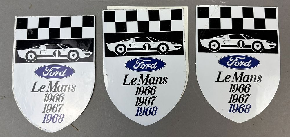 Lot 182: Lot 3 LeMans FORD GT500 1966 1967 1968 NOS Stickers