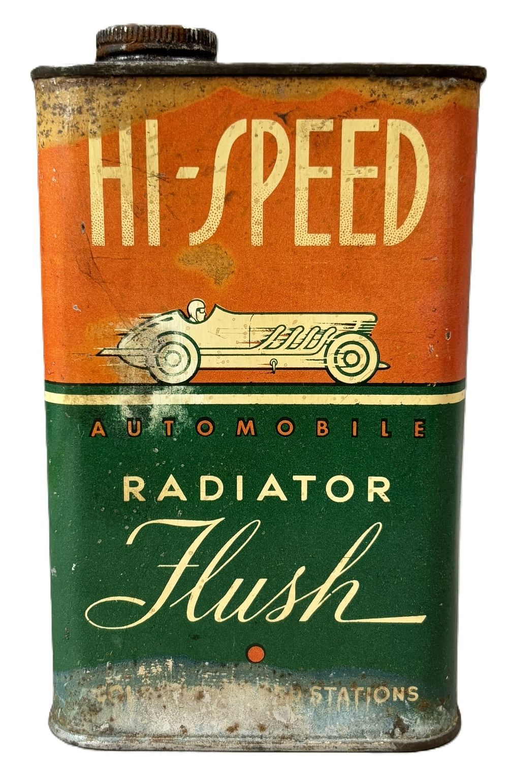 Lot 218: HI-SPEED Automobile Radiator Flush 1 Pint Metal Can