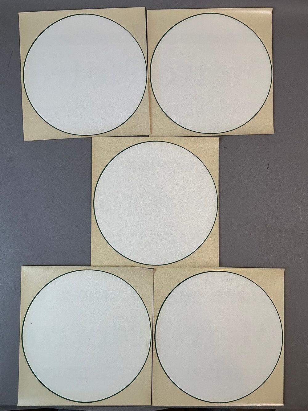 Lot 299: 5 Metro Motor Oil 9" Original Gas Pump Decals NOS