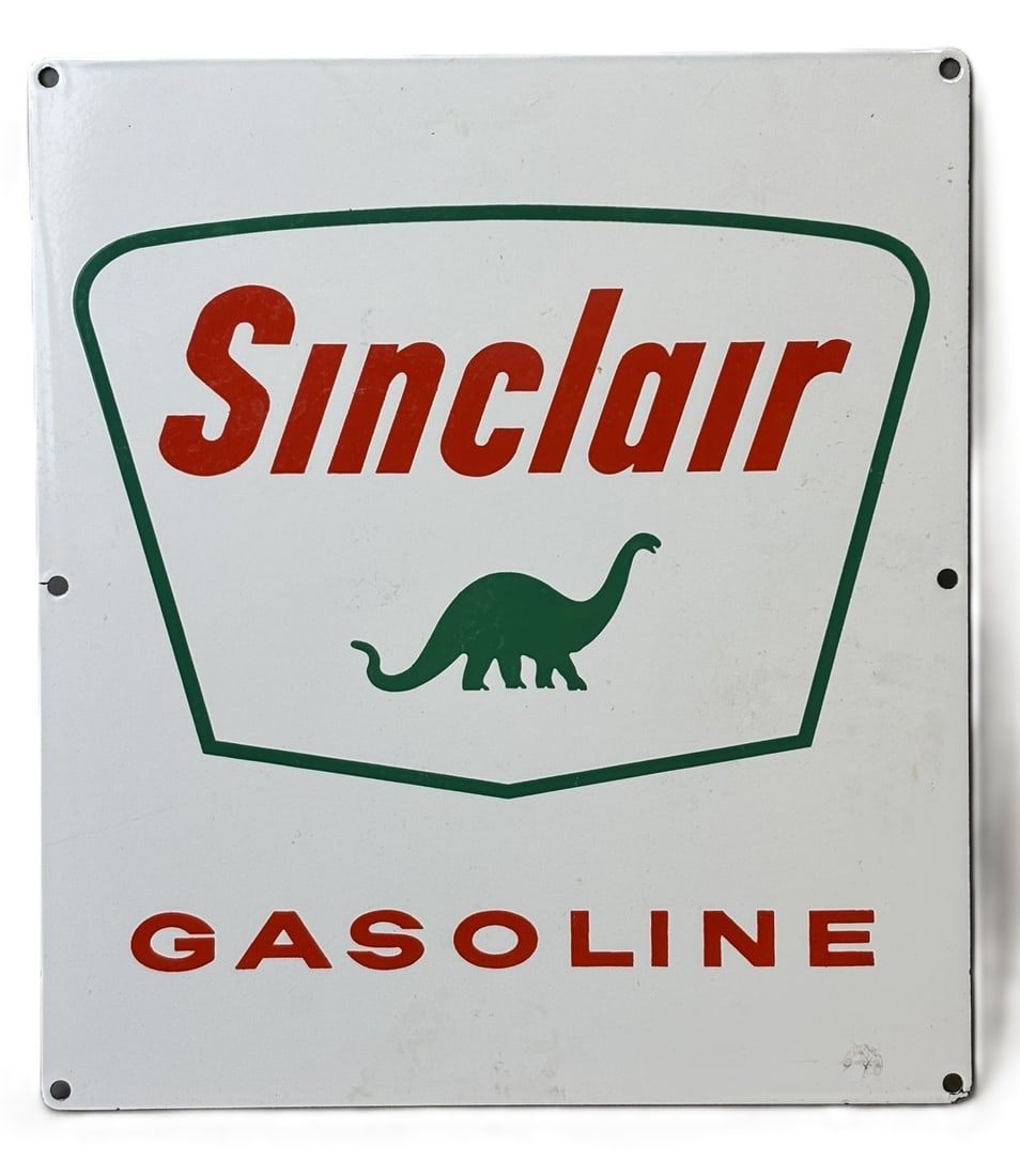 Lot 355: MISSING - SINCLAIR GASOLINE GAS PUMP PLATE - MARCELS SWITCH