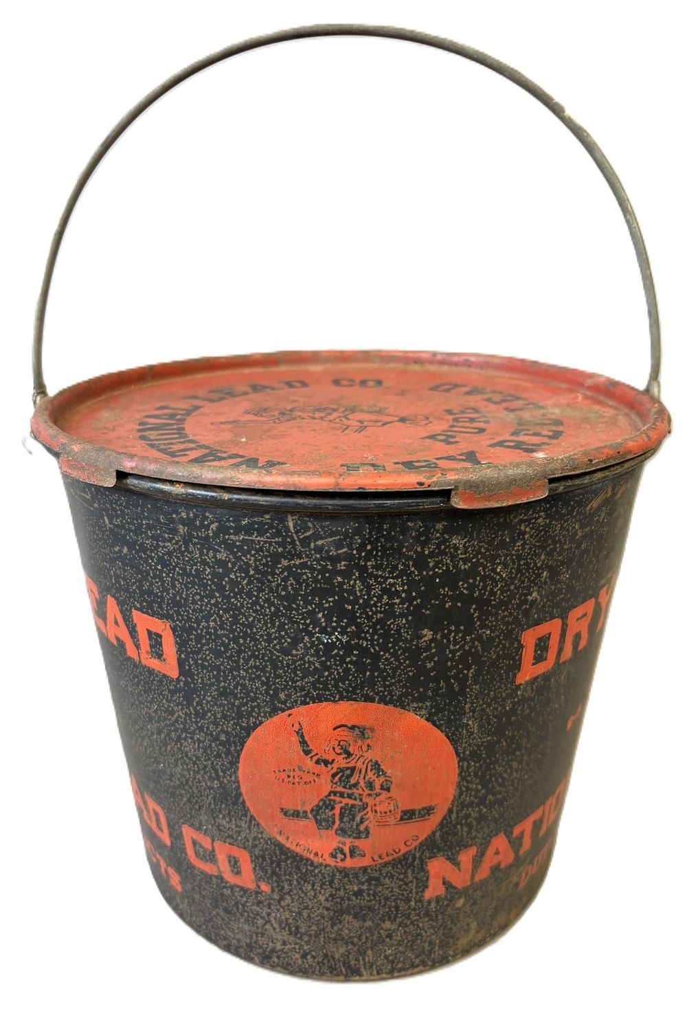 Lot 368: Dutch Boy National Lead 50Lb Metal Bucket Pail