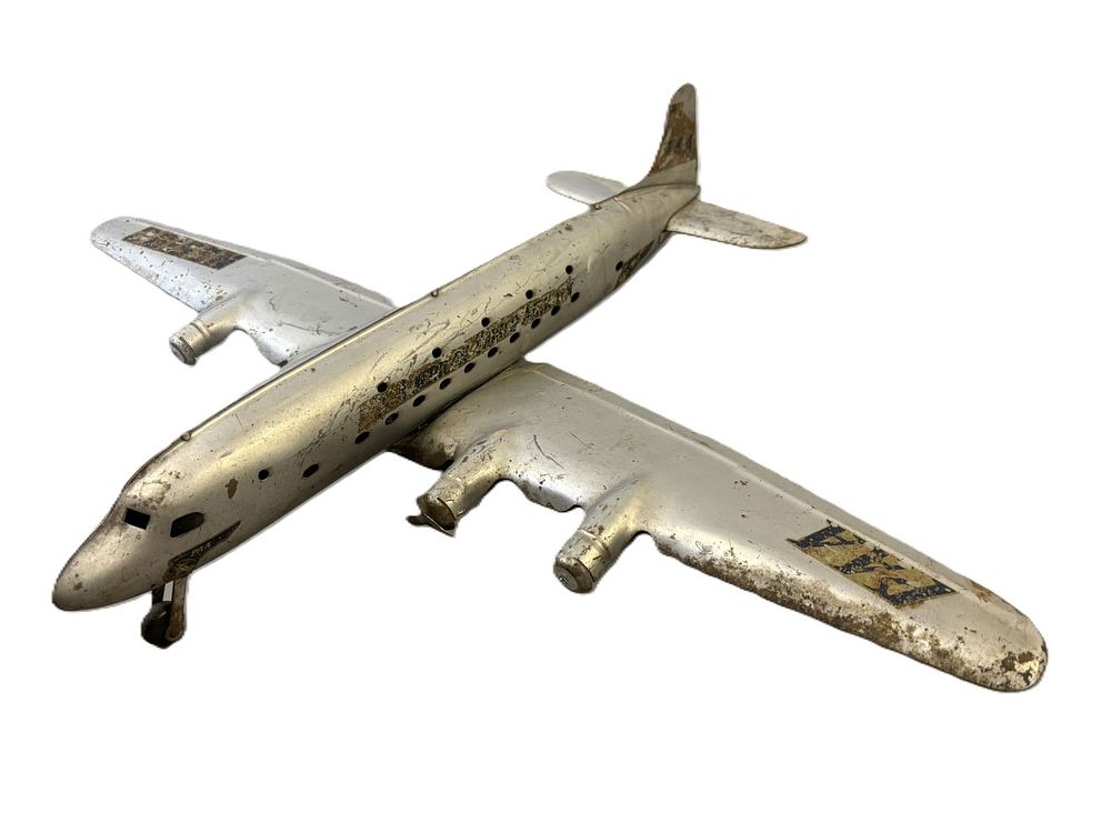 Lot 399: Pan American World Airways Original Pressed Steel PAA Airplane