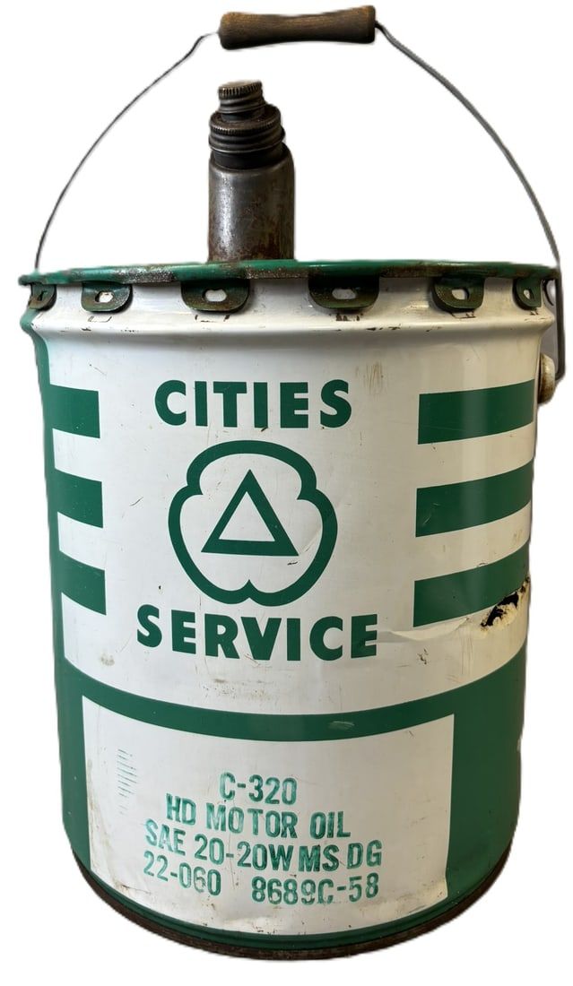Lot 456: Cities Service HD Motor Oil C-320 5 Gallon Can