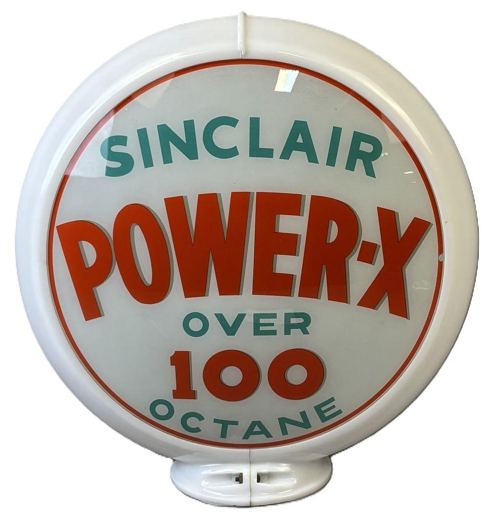 Lot 457: Sinclair Power-X 100 Octane Gas Pump Globe