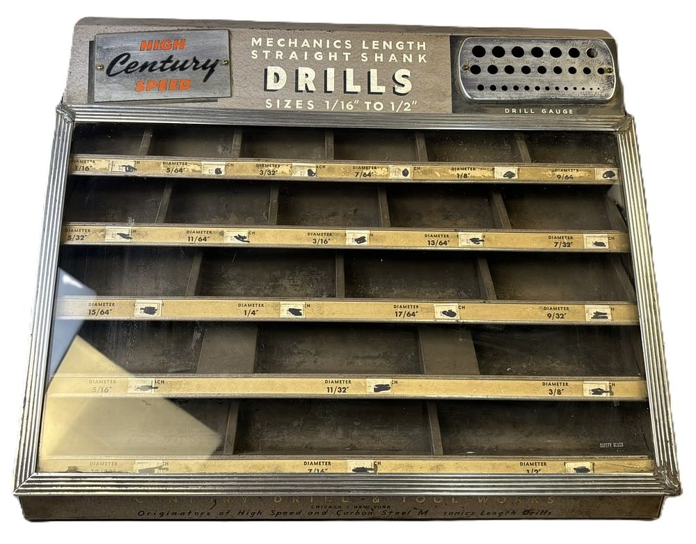 Lot 483B: High Speed Century Drill Bits 1940s Store Display