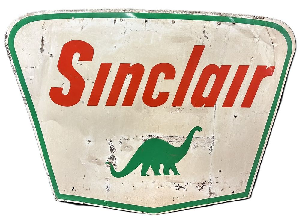 Lot 494: Sinclair 5' Original Painted Metal Advertising 1960s Sign