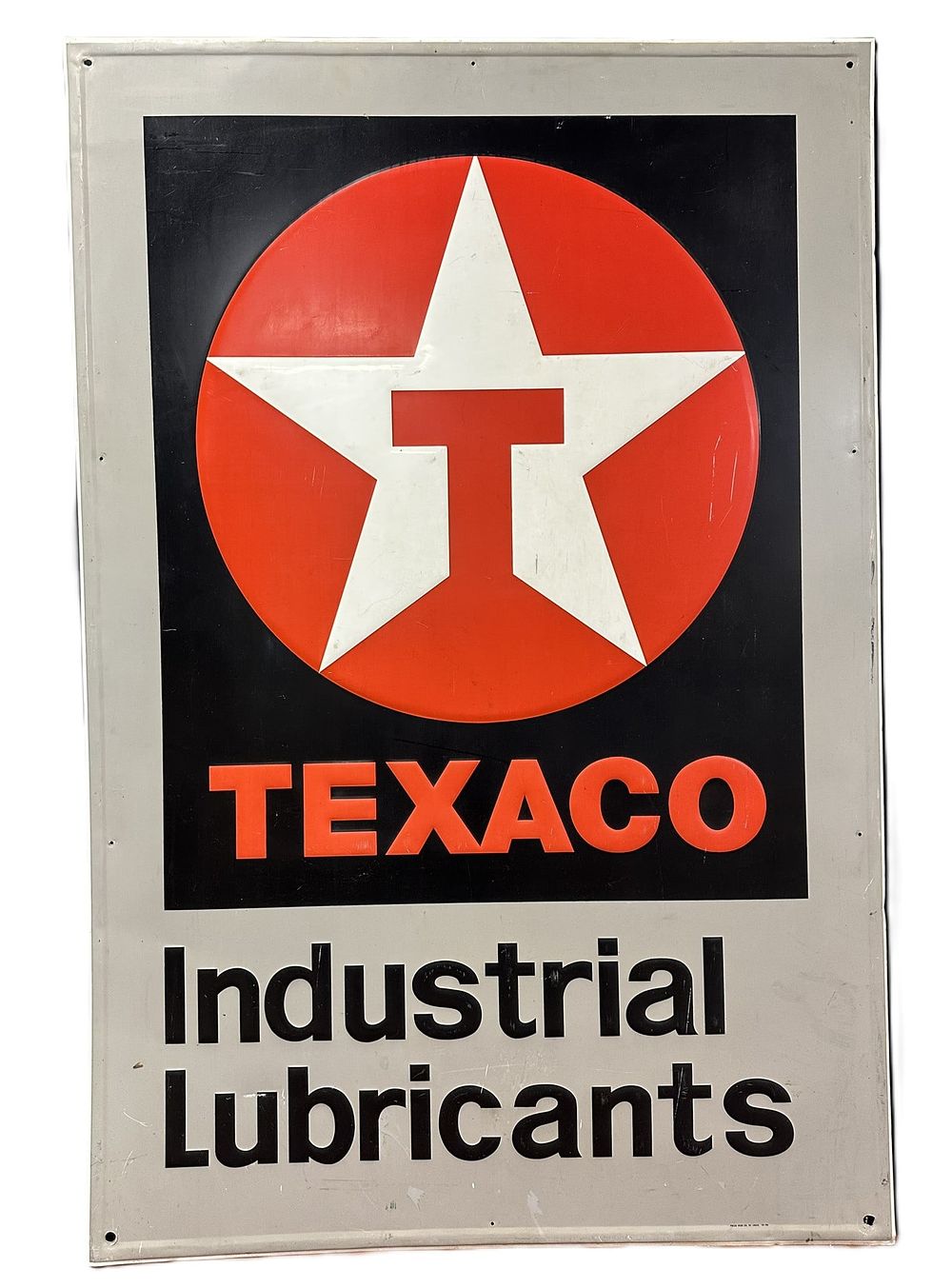 Lot 500: Texaco Industrial Lubricants SST Embossed 6'x4' Sign