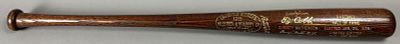 1st Class HOF 1936 Elected H&B Louisville Slugger Bat 1 of 500. Incredible original near mint 