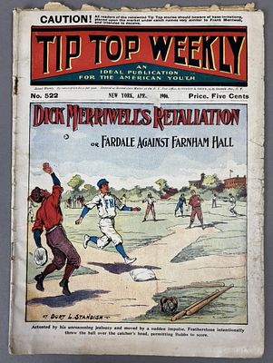 Dick Merriwell's Retaliation Tip Top Weekly No 522 1906 Magazine. Great original Burt L Standish 