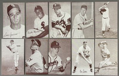 Lot 10 Assorted Exhibit Cards Larsen Spahn Mathews Lemon & More. Wonderful assorted lot of 10 