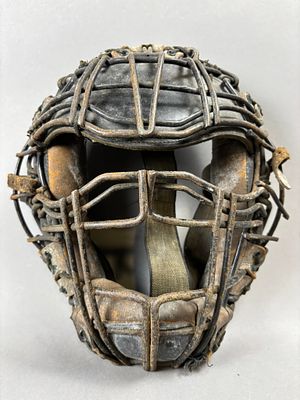 Antique 1920s Draper & Maynard Goggle Eye Catchers Mask w/ Visor. Spectacular original ca. 1920s 