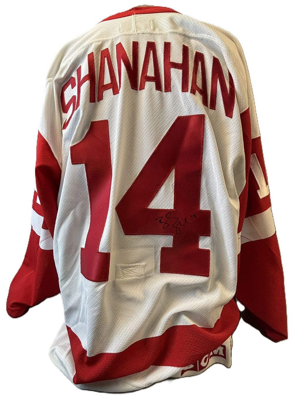 Lot 133: Brendan Shanahan Signed Detroit Red Wings CCM Jersey #14
