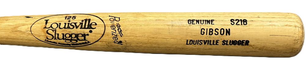 Lot 137: Kirk Gibson Game Used Detroit Tigers 35" 34oz Louisville Slugger S216 Bat