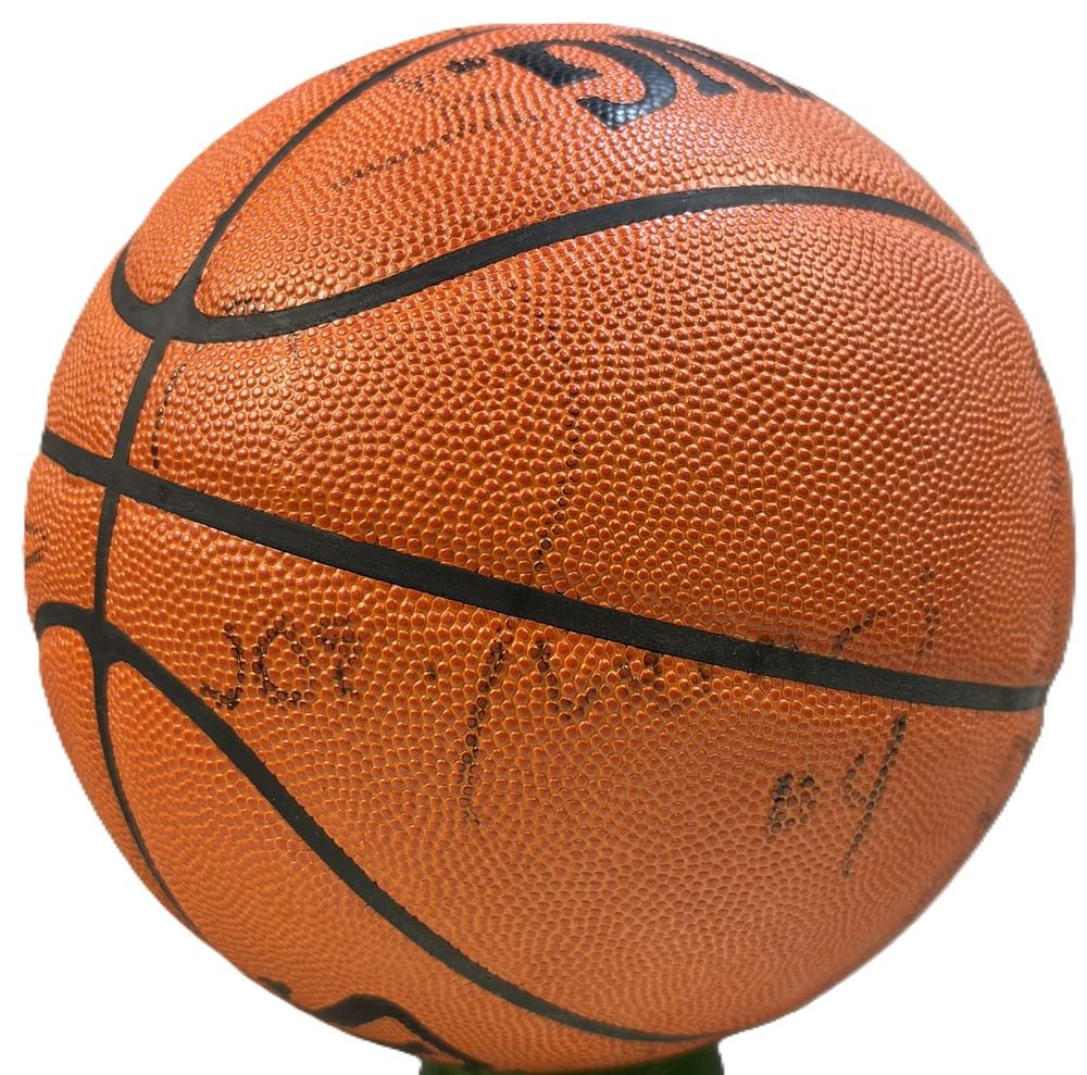 Lot 146B: 1992–93 Detroit Pistons Team Signed Basketball Joe Dumars & Dennis Rodman
