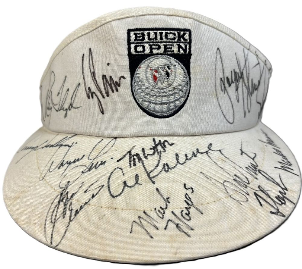 Lot 147B: Signed Buick Open PGA Tour Visor – Stewart, Watson, Floyd & More