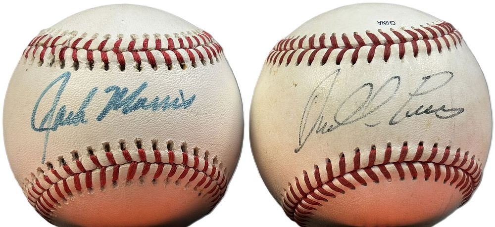 Lot 150: Pair Detroit Tigers Jack Morris & Darrel Evans Single Signed Baseballs