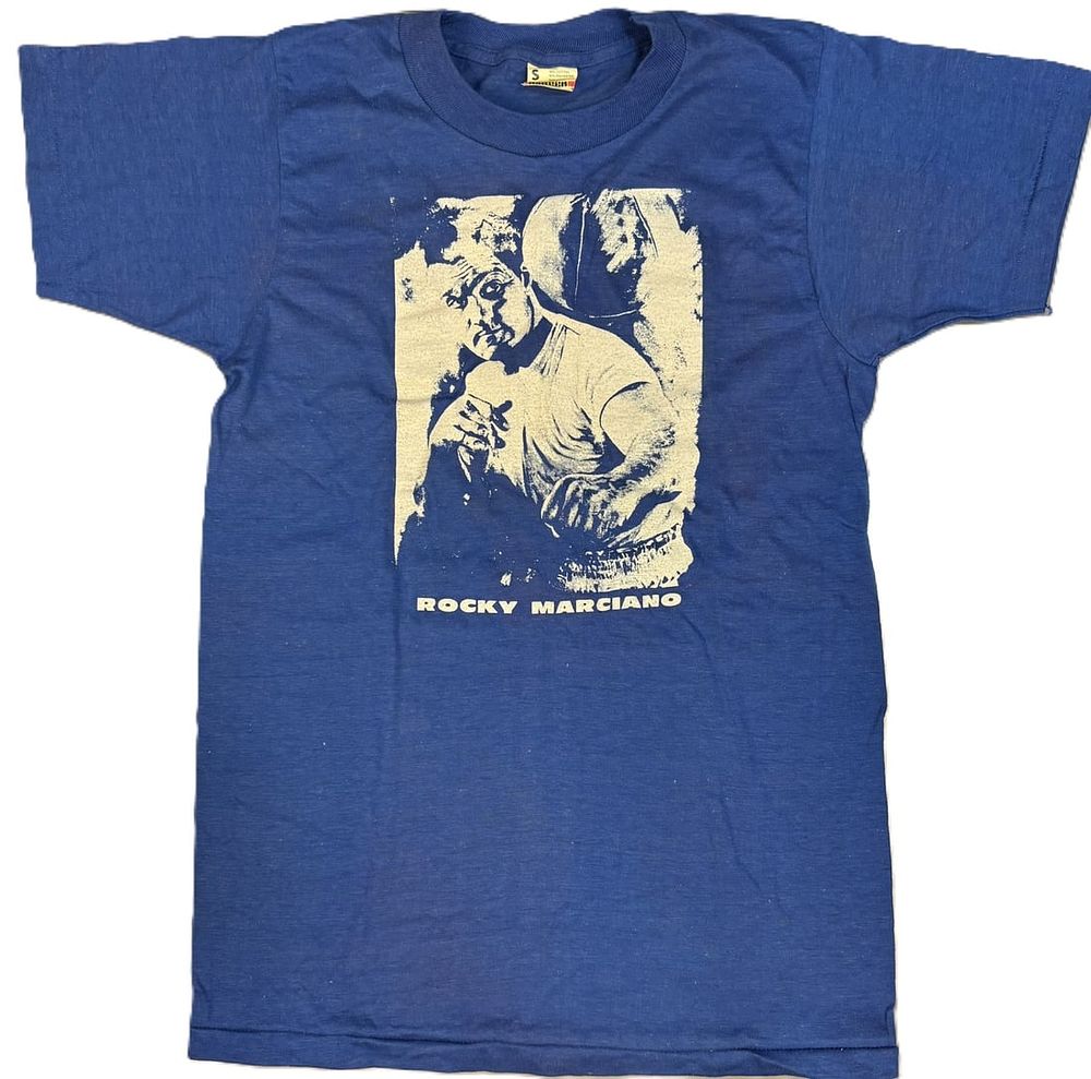 Lot 151B: Rocky Marciano Original 1970s Screen Stars Boxing T-Shirt Size Small