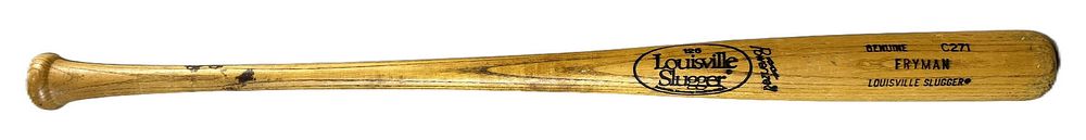 Lot 167: Travis Fryman C271 Pro Model Game Used 34'' 31oz Baseball Bat