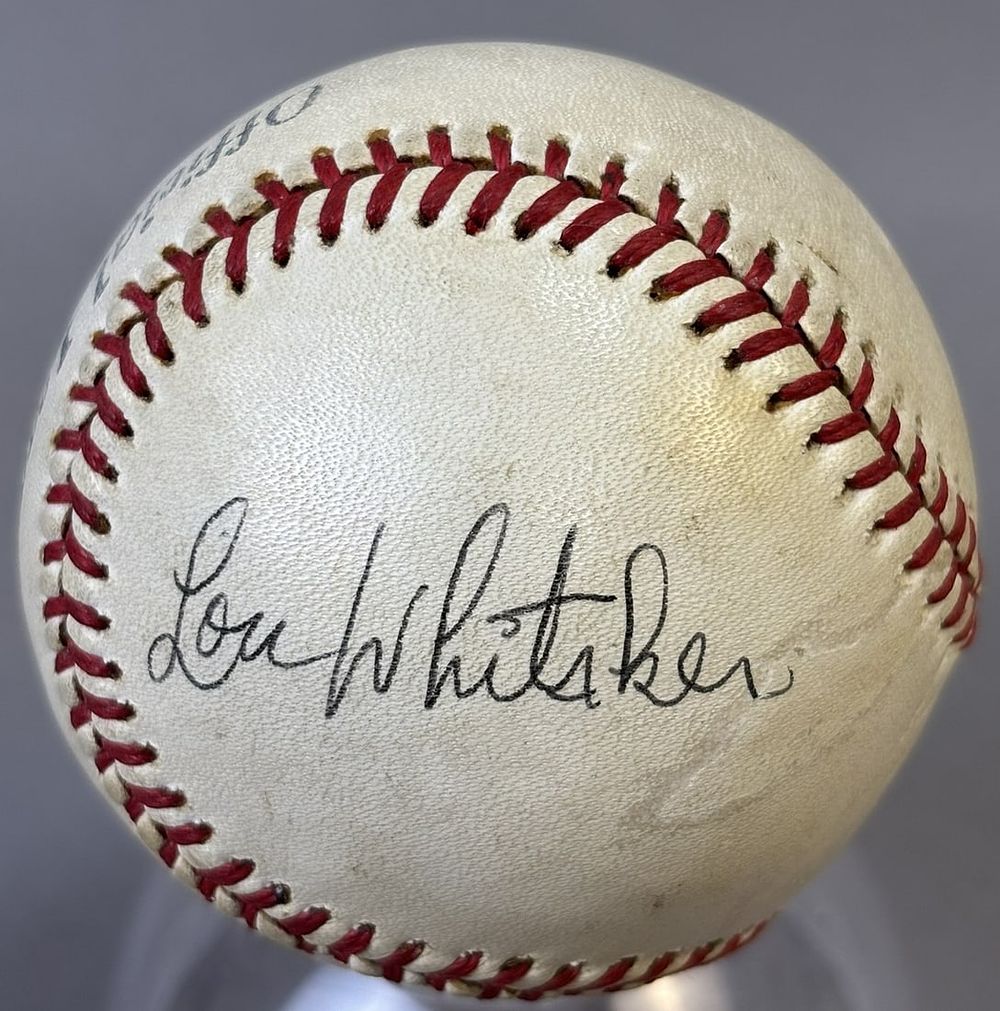 Lot 172: Lou Whitaker Single Signed Official League RPB-3 Baseball