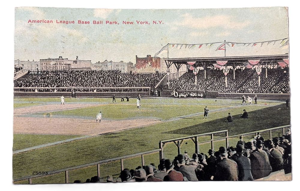 Lot 178: 1911 American League Base Ball Park New York NY Postcard