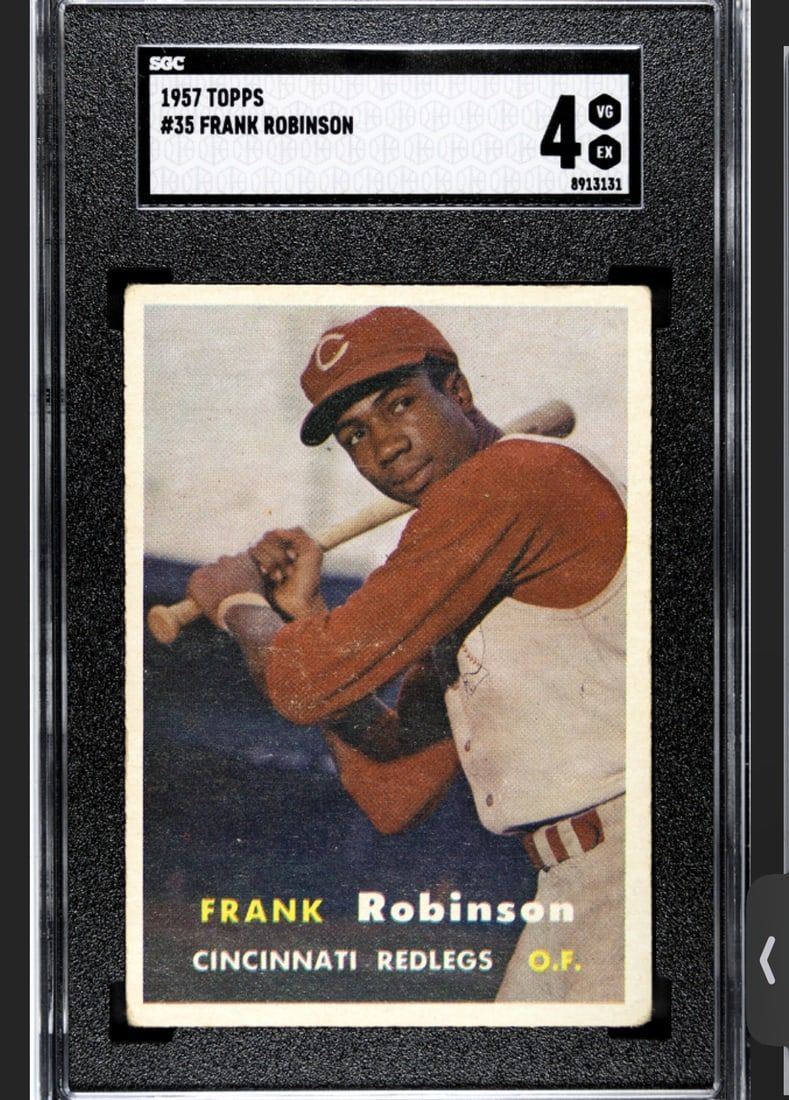 Lot 221C: 1957 Topps #35 Frank Robinson Rookie RC SGC 4 VG-EX