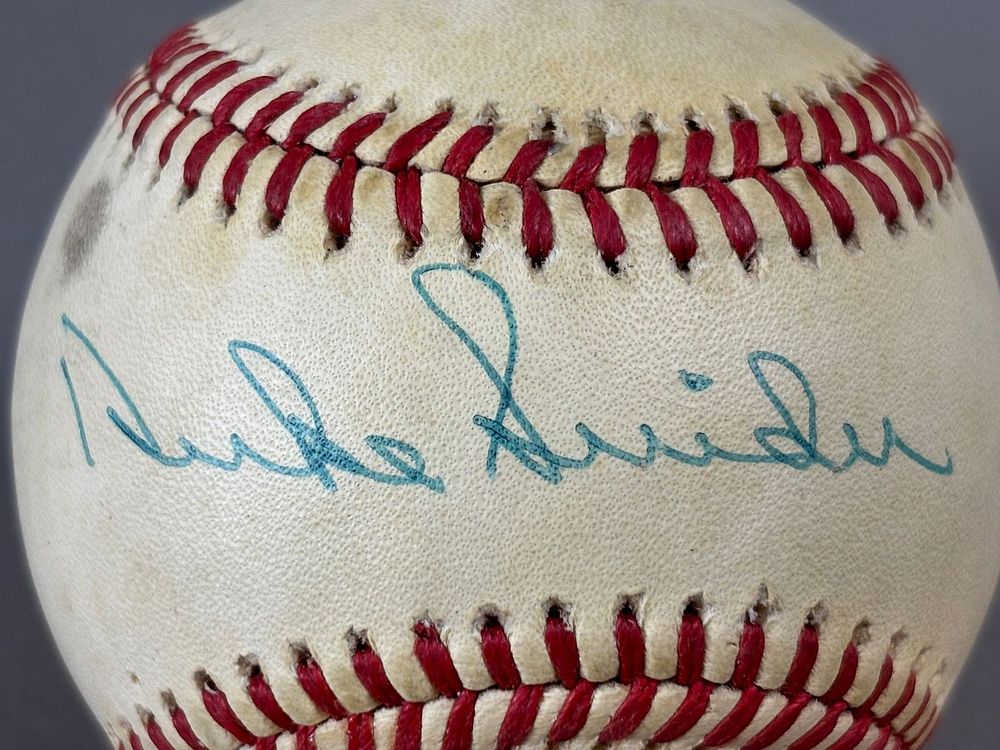 Lot 241: Duke Snider Single Signed Rawlings ONL Baseball HOF