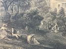 1840 Engraving “The Queen’s Palace from St. James’s Park” Framed Print. Framed mid-19th century Image - 7