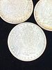 Three Morgan Silver Dollars 1898 1899 1899 Circulated Lot. Lot of three United States Morgan Image - 3