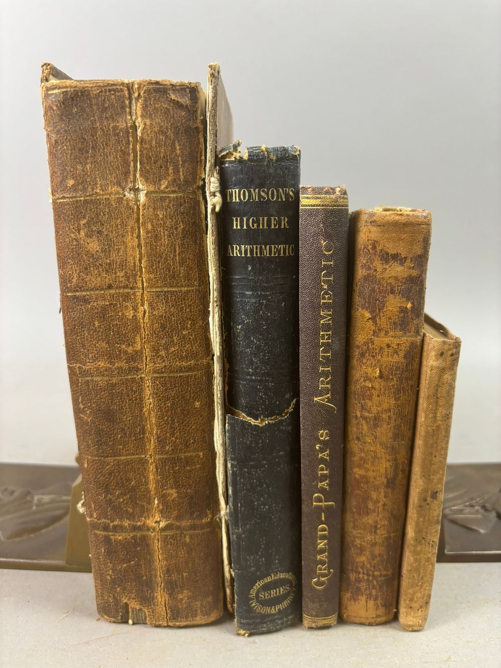 Lot 275: 19thC Books Gazetteer World Atlas Thomson Arithmetic Malte Brun Geography