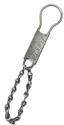Drink Bottled Coca-Cola Original Advertising Key Chain Ca. 1920s. Vintage Coca-Cola bottle 