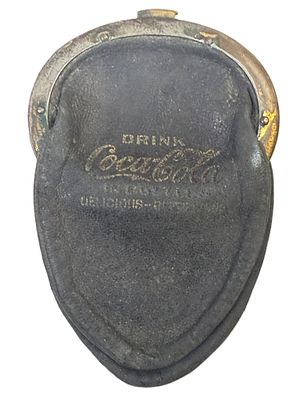 Drink Coca Cola In Bottles Early 20th Century Leather Coin Purse. Vintage Coca-Cola advertising 