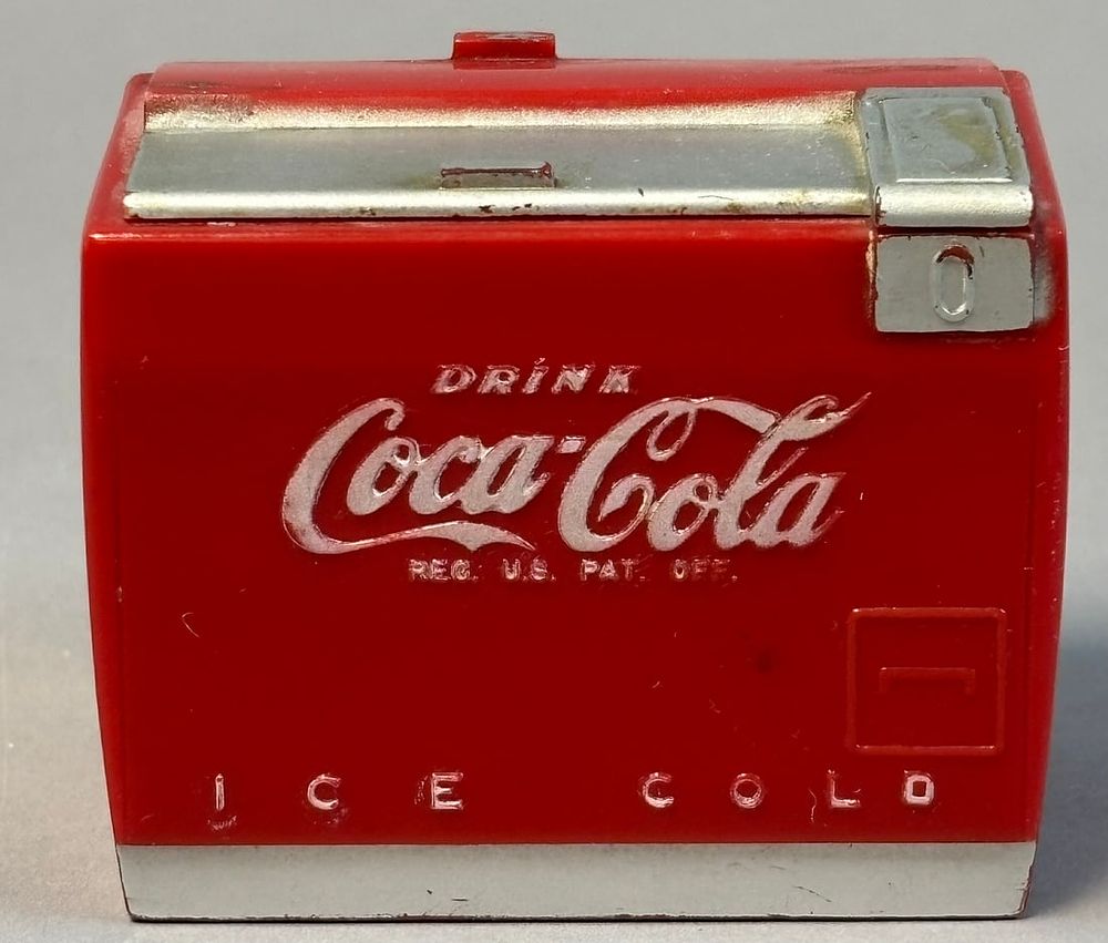 Lot 177: Drink Coca Cola Ice Cold Original Windup Cooler 3" Music Box