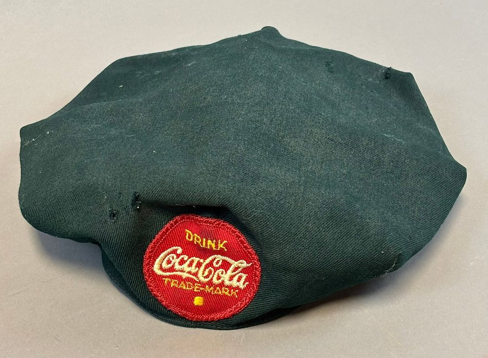 Lot 192: Drink Coca Cola Original 1950s Employee Delivery Driver Hat by Hart
