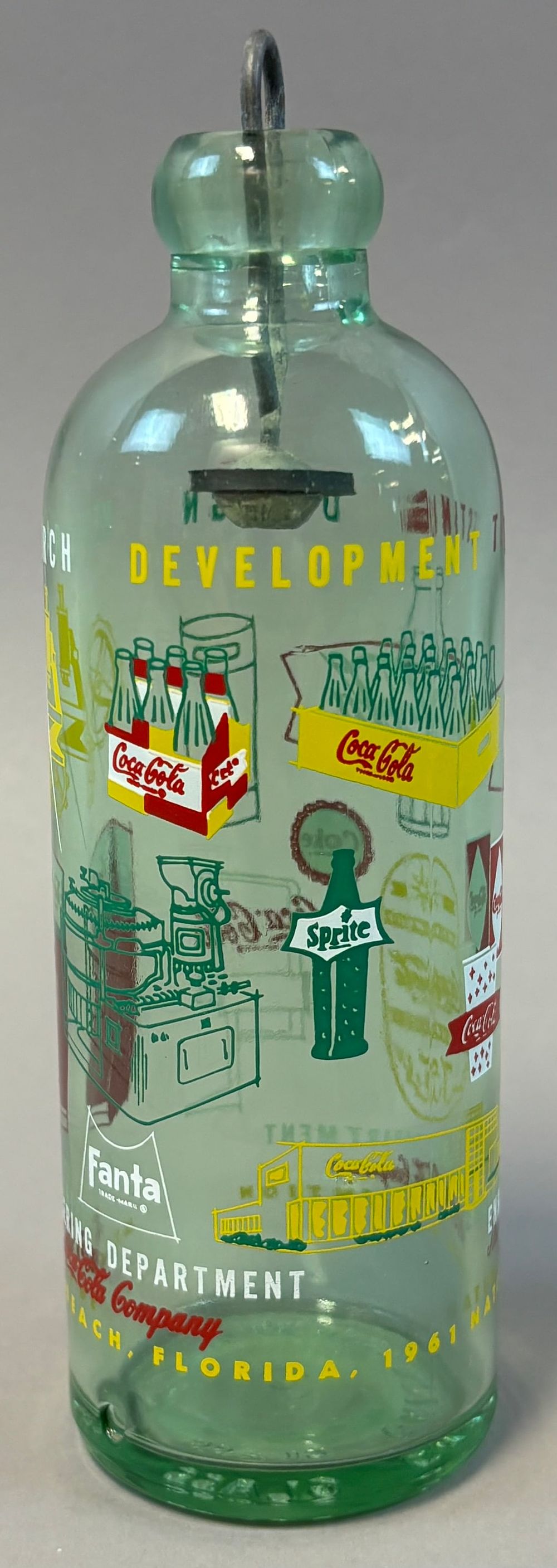Lot 193: Drink Coca Cola 1961 Engineering Department Miami Beach Convention 75th Bottle