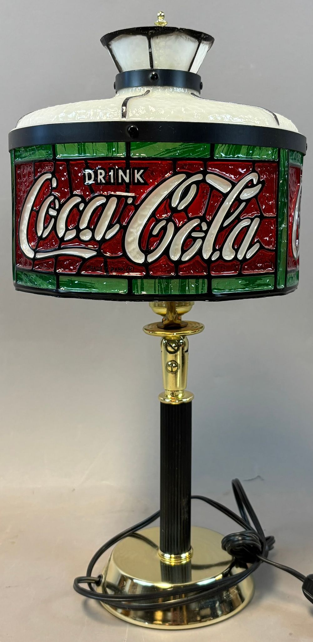 Lot 275: Drink Coca Cola Original Plastic Adjustable Advertising 1970s Table Lamp