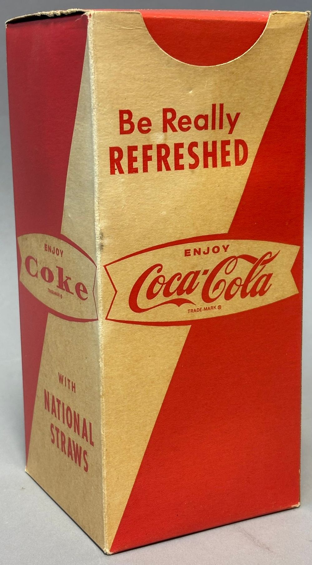 Lot 279: Be Really Refreshed Enjoy Coke Coca Cola Full Box Soda Fountain Straws