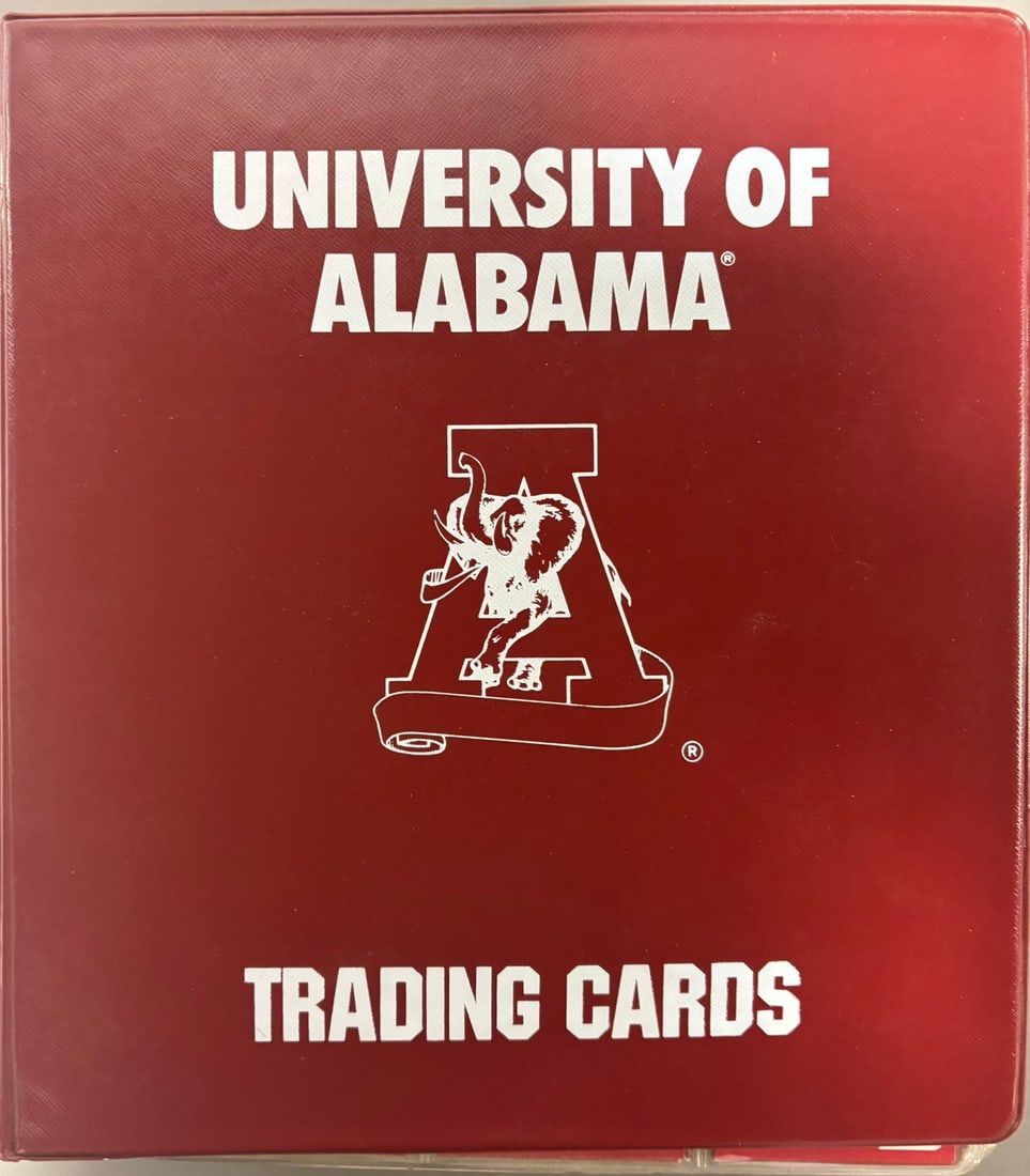 Lot 393: 600+ Count Coca Cola Sports Cards Album University of Alabama Trading Cards