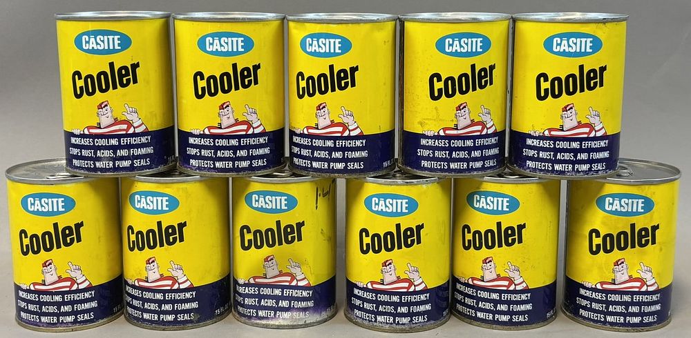 Lot 168: Lot 11 Full Vintage 1960s Casite Cooler by Hastings 15oz Can Michigan
