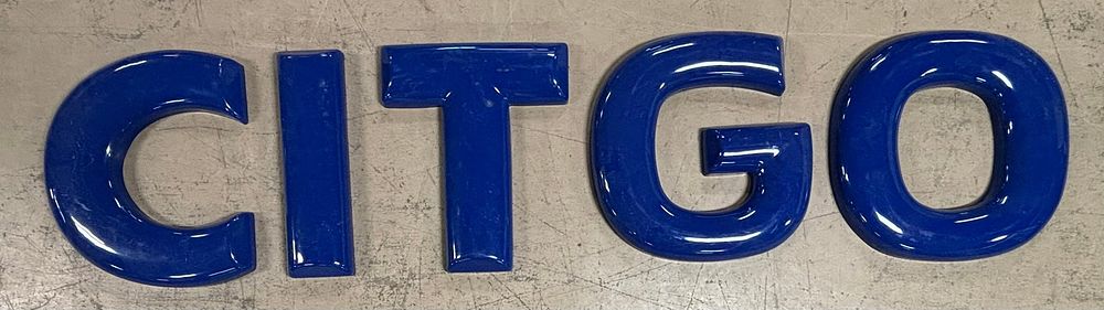 Lot 188: CITGO Plastic 2' Original Gas Service Station Advertising Sign